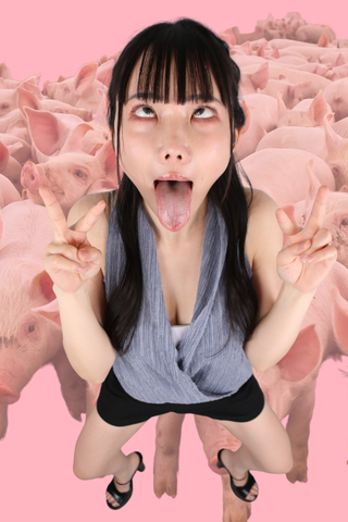 豚になりたかった女【THE 豚/鼻フック凌〇】豚で虐められたい｟雄乃ゆめ｠ちゃんの願いが叶う❤